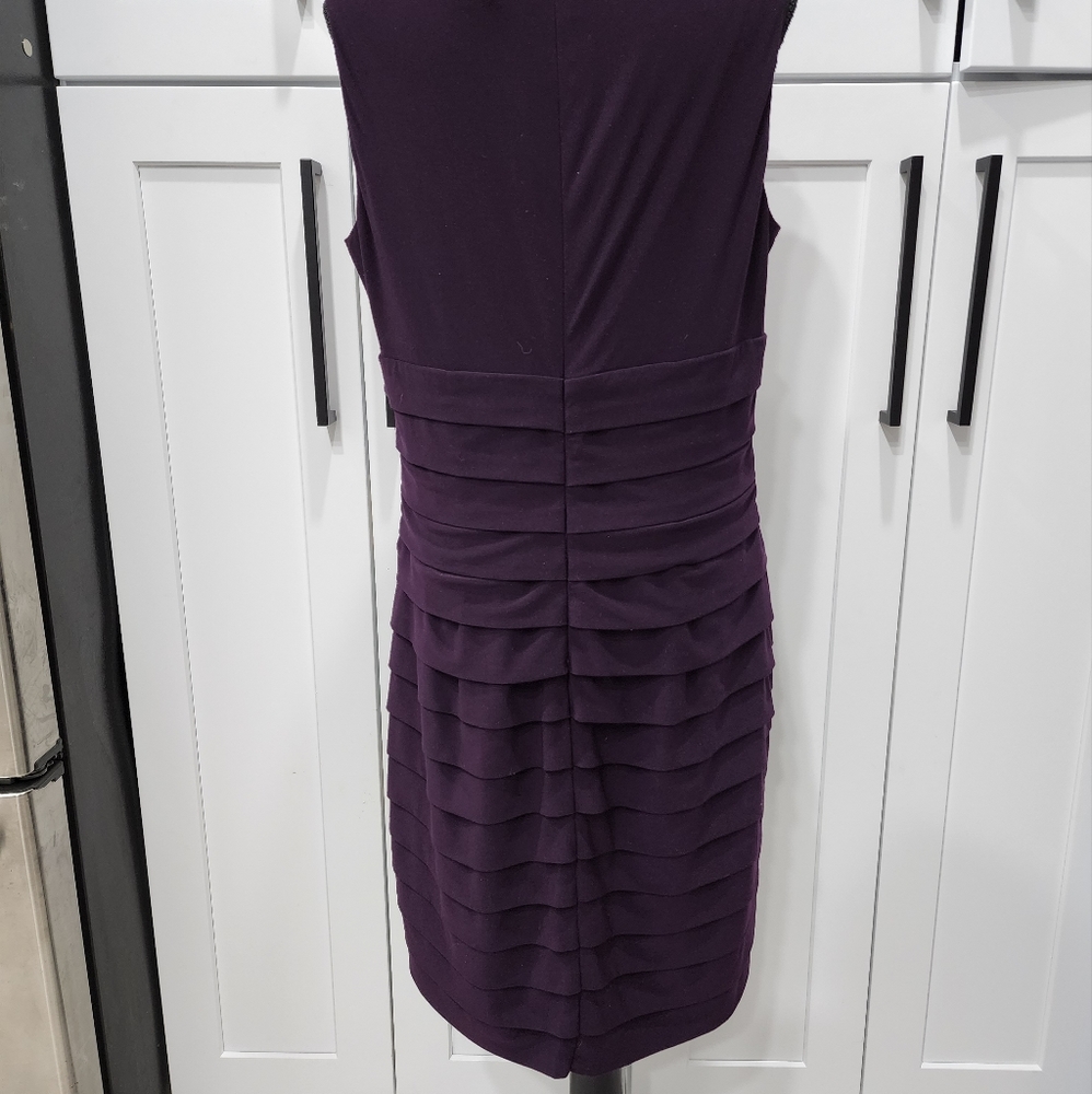 Purple ruched dress (size 14) - Picture 2 of 2